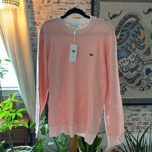🐊🌷Soft Pink Lacoste Crew Sweater - Fresh Never Worn With Tags 🏷️